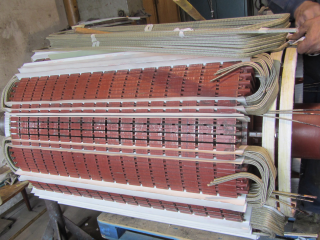 Repair of a generator rotor of  3200kVA